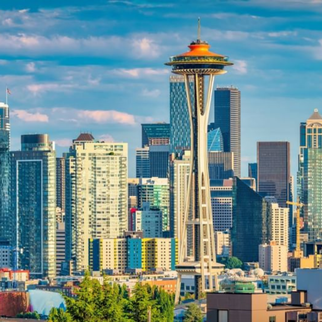 Seattle skyline with the Space Needle in view